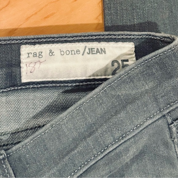 Rag and Bone Gray or Buxton Denim Jeans Size 25 Skinny - Picture 5 of 10